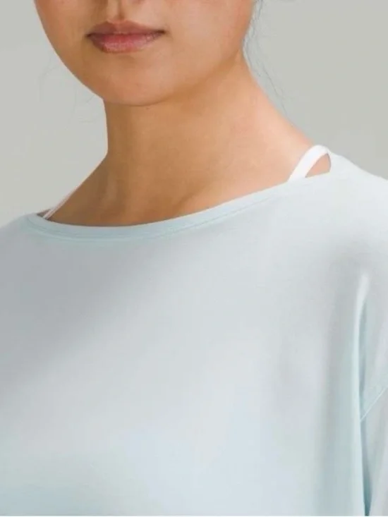 Back In Action Organic Cotton Long-Sleeve Shirt powder blue - Picture 5 of 7